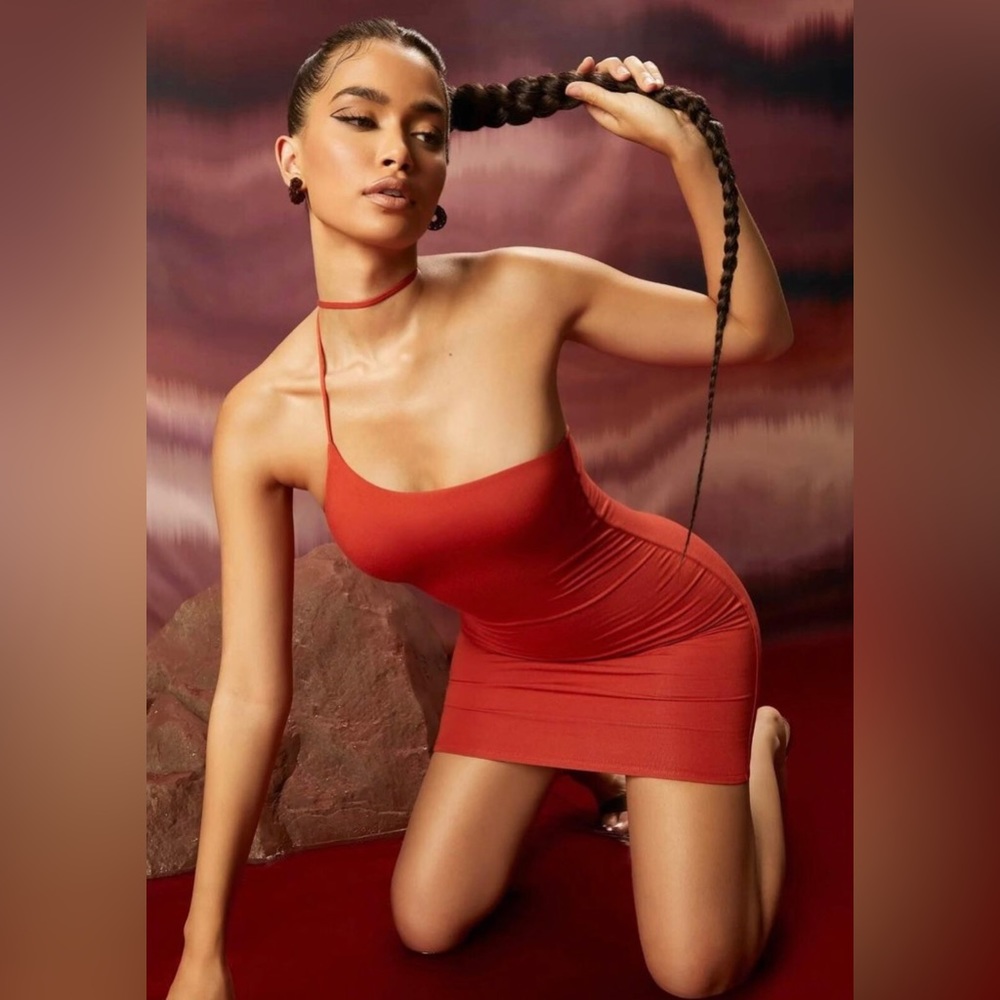 Red Choker Mini Dress